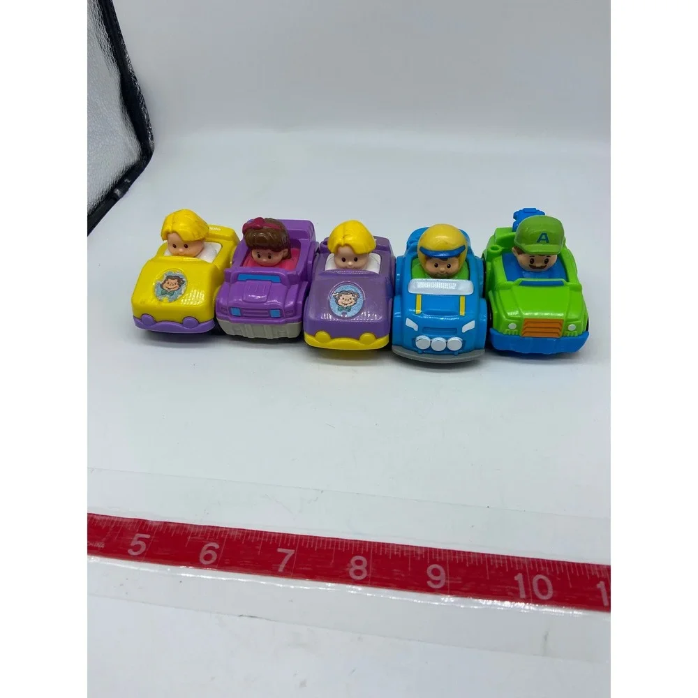Fisher Price Little People Toy Cars Multi Color Lot of 5 Vehicles 2012 2014